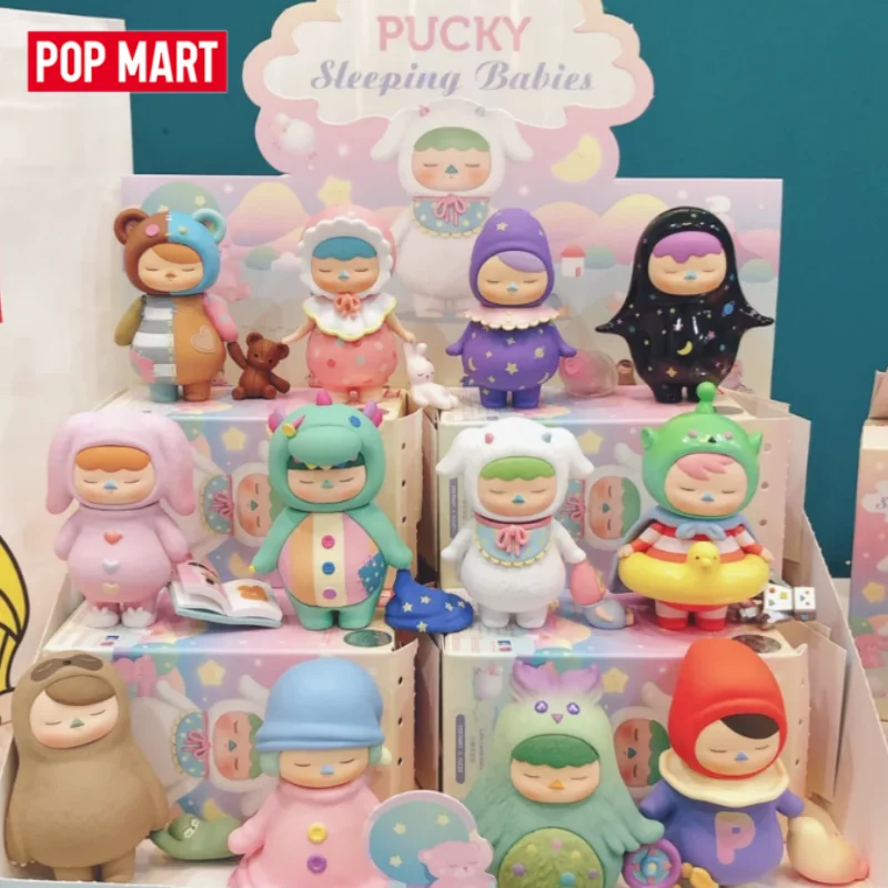 

Pop Mart Pucky Elf Sleeping Baby Series Blind Box Guess Bag Mystery Box Toys Doll Anime Figure Desktop Ornaments Cute Gift