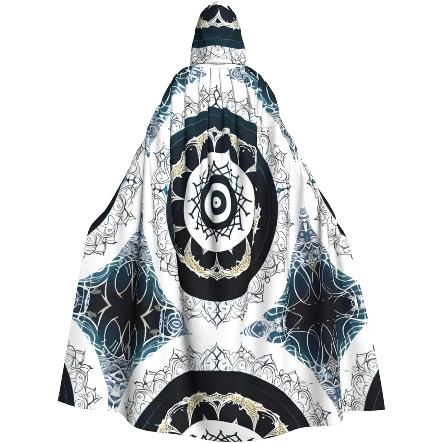 

Плащ с капюшоном Дьявол Сатана, плащ с принтом, накидка, длинный плащ для Хэллоуина, костюмированных вечеринок и косплея