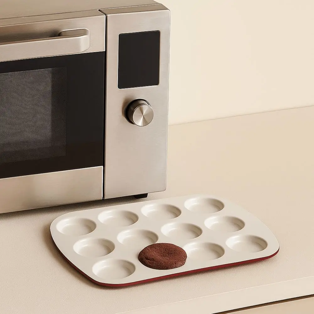 

Carbon Steel Baking Mold Pan Non-stick Easy To Demould Muffin Cakes Mold 12 Cavity DIY Bakeware Kitchen Baking Mold