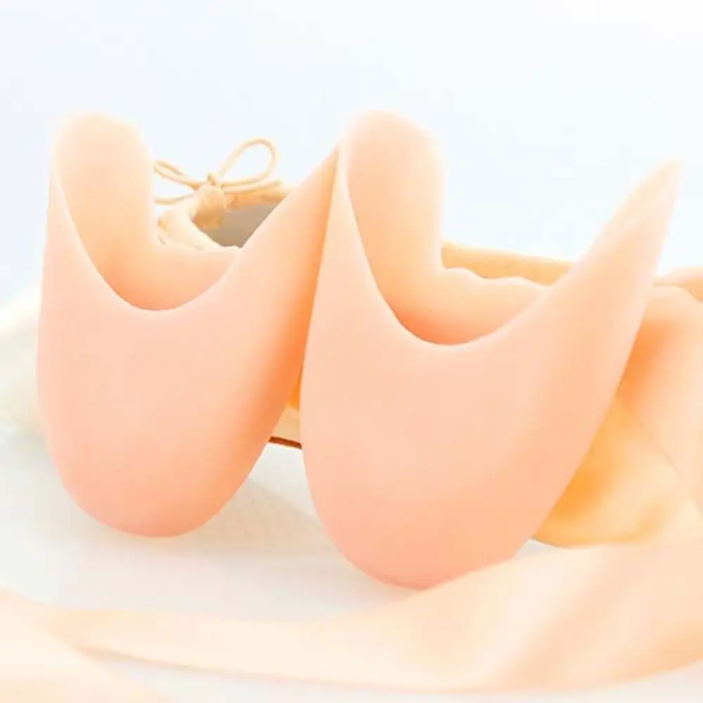 Cuscinetti per le dita dei piedi in silicone Materiale morbido Cuscino Topper Scarpe Protezione per le dita Cura dei piedi Scarpe da punta Copri puntale Movimento della danza