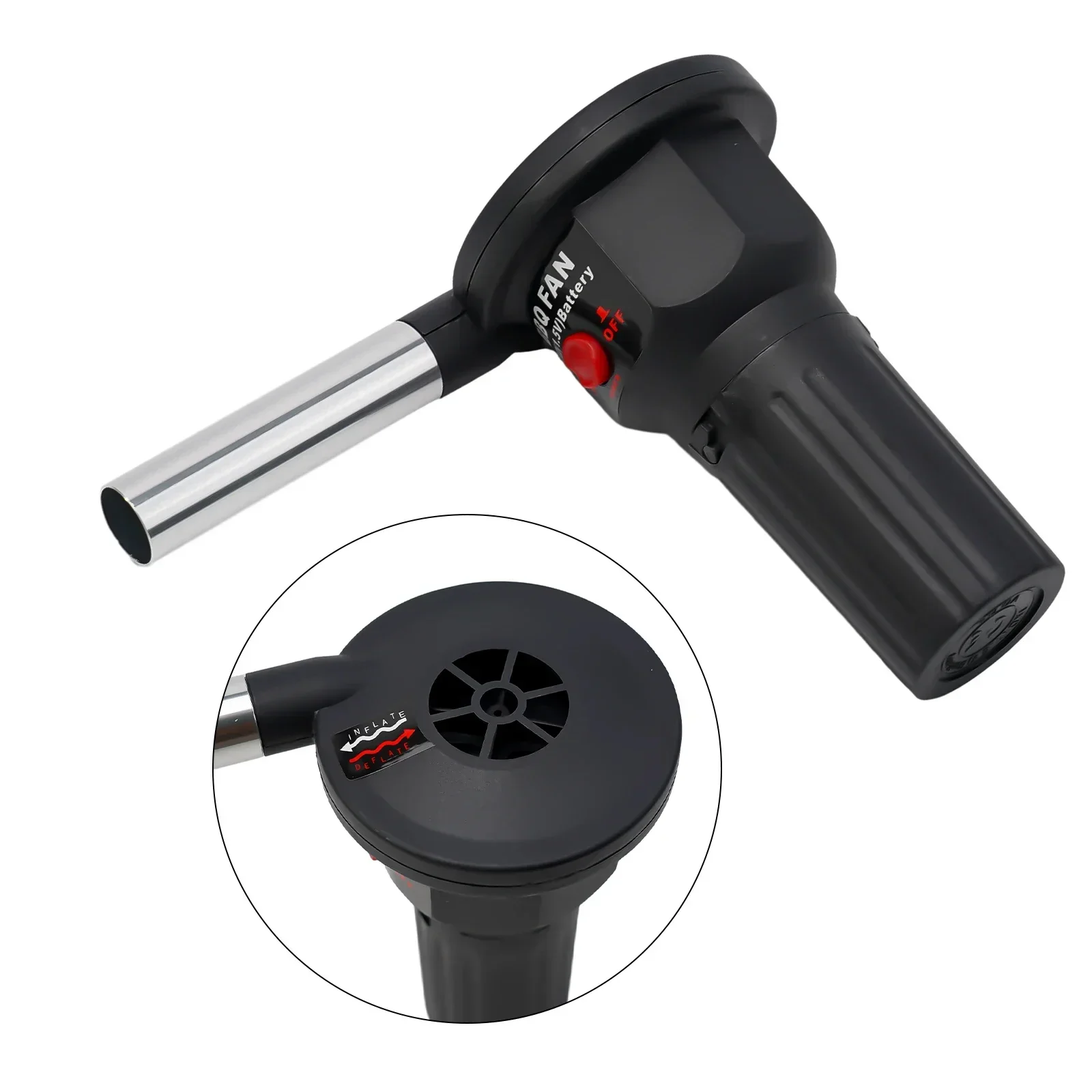 

Electric BBQ Fan Air Blower Portable Outdoor Barbecue Camping Picnic Burning Tools For Outdoor Camping Survival Barbecue Part