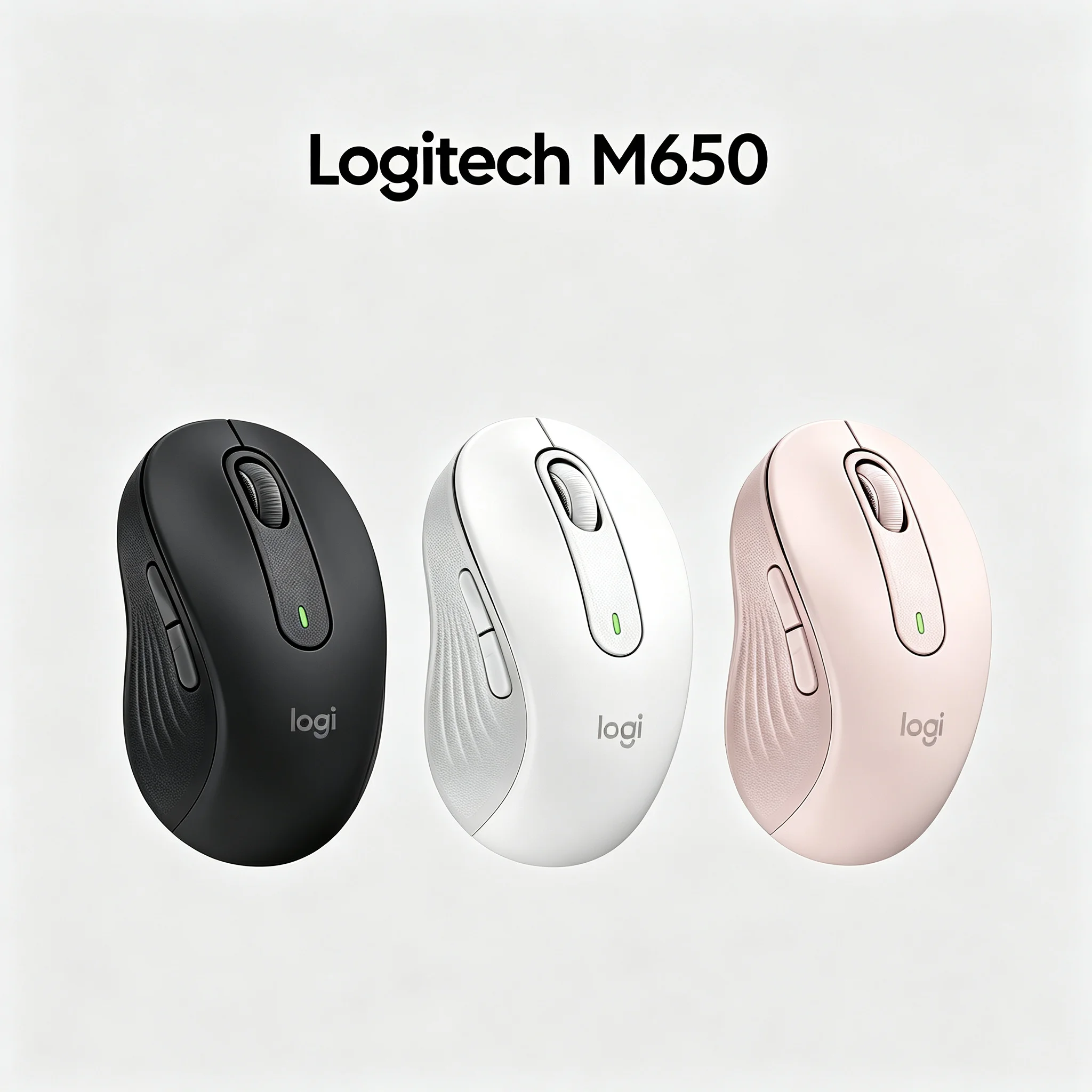 Logitech M650 Signature Silent Wireless Bluetooth Office Mouse 5 Programmable Buttons Long Battery Life Multi OS Linux Windows M