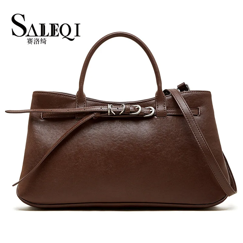 

Женская большая сумка из натуральной коровьей кожи, роскошная дизайнерская брендовая женская сумка через плечо для женщин, большая сумка-тоут