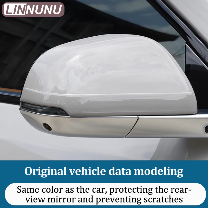 Linnunu Fit for Lixiang L6 L7 L8 L9 Car Decoration Supplies Special Rearview Mirror Anti-Collision Strips Anti-Scratch Body Protection Strips Abs Material Rearview Mirror Protection Strips Supplies Car Accessories