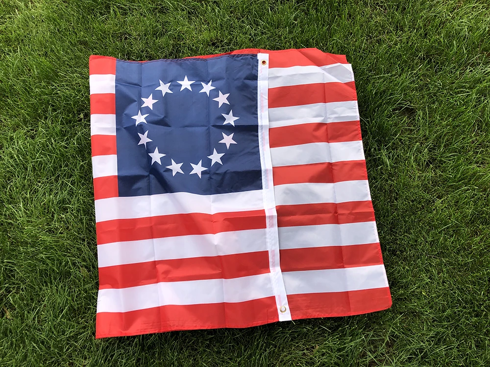Bandera Betsy Ross - 13 estrellas, poliéster, doble cara 90x150 cm