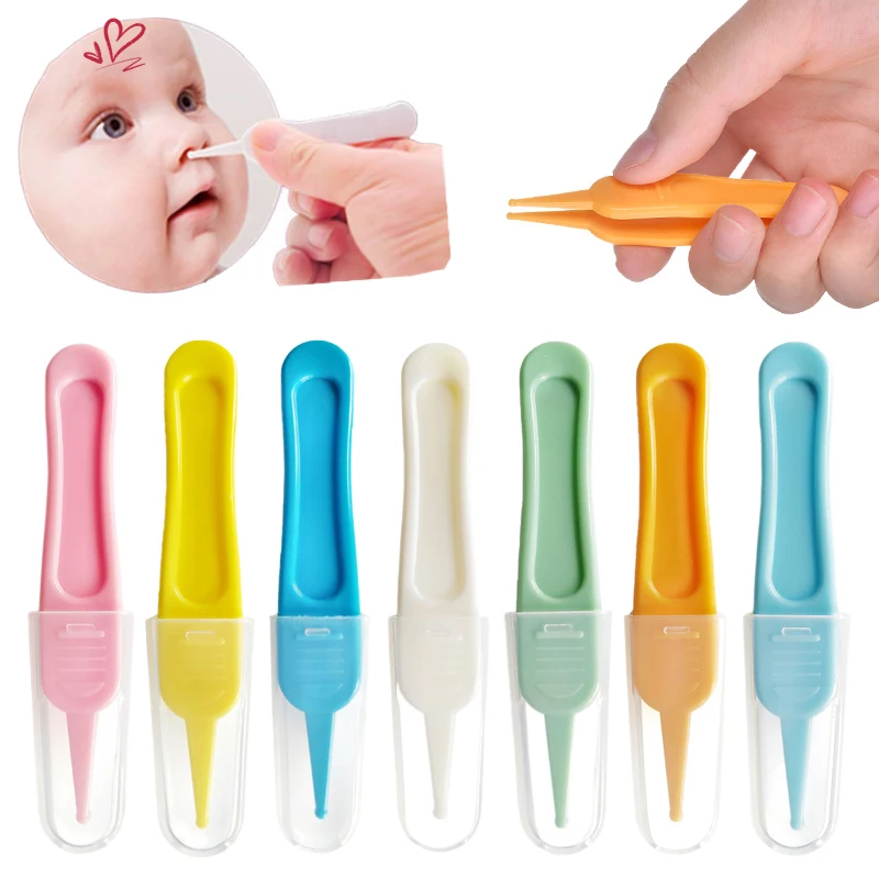 Baby Dig Booger Clip Infants Ear Nose Navel Clean Tools Kids Safety Tweezers Cleaning Forceps Toddler Nasal Cavity Care Supplies