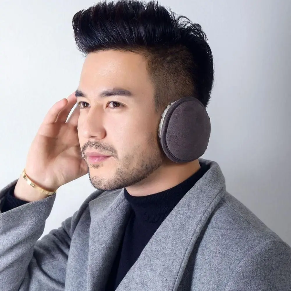Winter Soft Unisex Behind the Head Simple Fleece Thick Earwarmer Ear Cover Man Earmuff Female Ear Flap