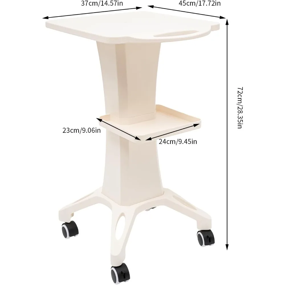حامل عربة صالون مع عجلات 110 رطل عربة خدمة صالون تحميل قوي لأداة السبا عربة محطة صالون المتداول سبا