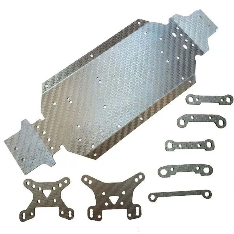 FULL-Carbon Fiber Chassis Shock Tower Suspension Code For Wltoys 144001 144002 144010 EMB-1 1/14 RC Car Upgrade Parts