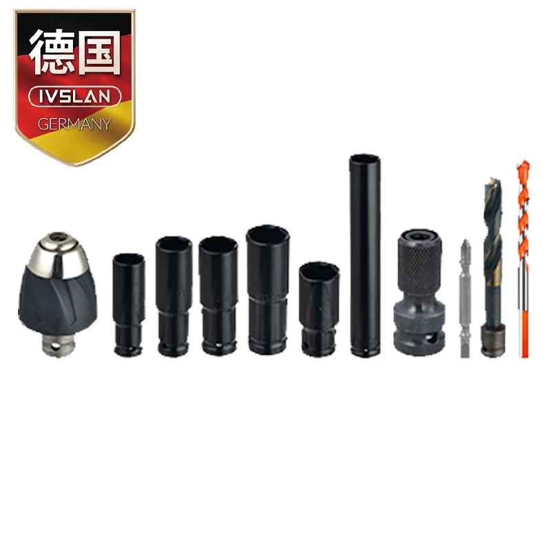 

11pcs Set Electric Impact Wrench Hexs Socket Head Kit Drill Chuck Drive Adapter SET for Electric Drill Wrench Screwdrivers