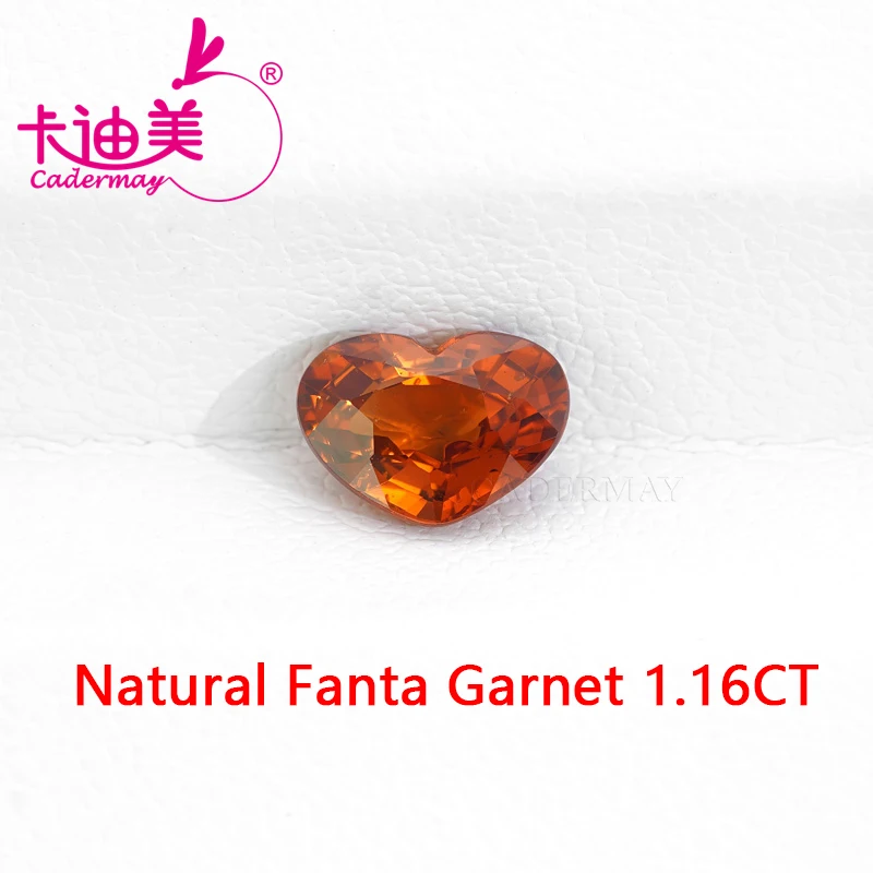 

Heart Cut Spessartite Natural Fanta Stone Loose Stone Garnet Gemstones With GRC Certificate For Wedding Fine Jewelry Making