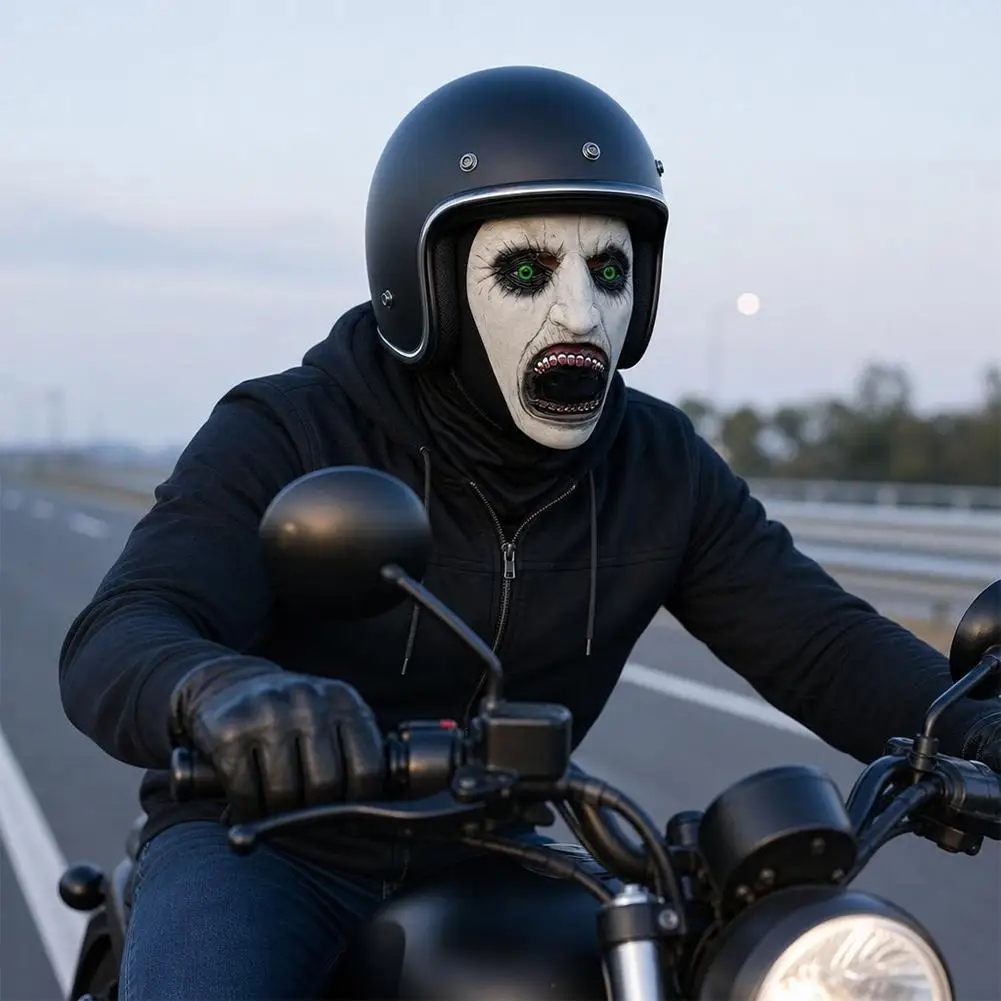 Halloween-Geistergesicht 3D-gedruckte Maske, dehnbares Netz, Vollgesichtsmaske, Totenkopf-Rollenspiel-Kopfbedeckung, Halloween-Cosplay-Horror-Balaclava – Detail 15