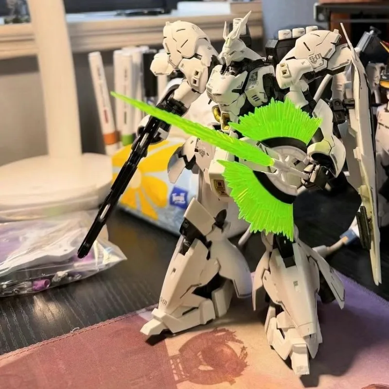 【متوفر】STAR RG 1/144 MSN-04 Sazabi الأبيض التجمع أطقم منمذجة عمل أرقام مع الشارات تحصيل البلاستيك لعبة مجسمة هدية #4