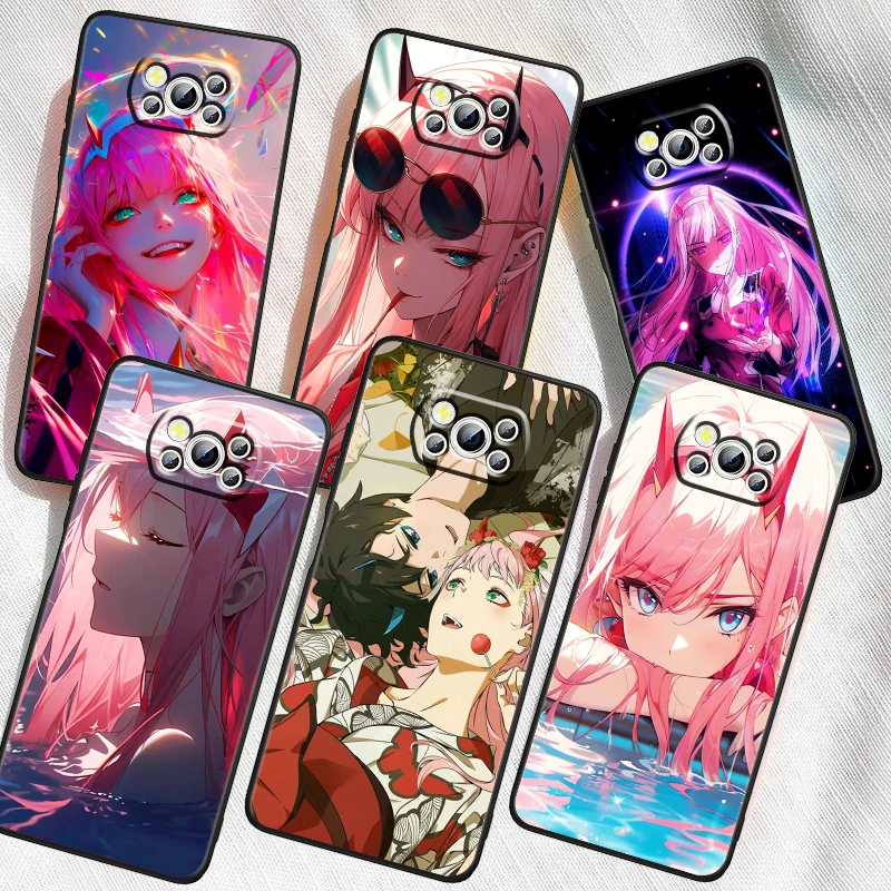 

Darling In The Franxx Anime Art For Xiaomi Mi Poco F5 F4 F3 X6 X5 X4 X3 M6 M5 M5S M4 M3 C65 Pro GT NFC 5G Black Soft Phone Case