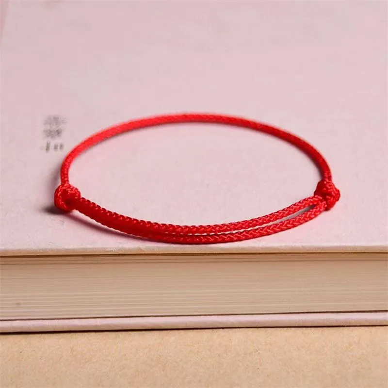 Handmade Red Lucky Knot Bracelet Rope Lucky Bangle Women Lovers\' DIY Best Friends Lucky Bracelet Size Adjust Drop Shipping