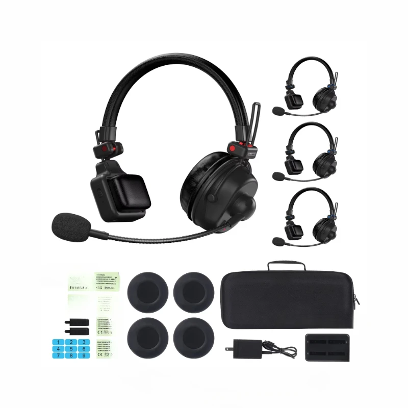 

Wireless intercom headphones, equestrian intercom stage event concert-4 packs