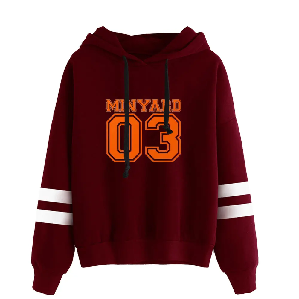 Men Hoodie Kaus Bertudung Lapangan The Foxhole Minyard 03 Nomor Nama Keren Wanita/Pria Harajuku 2021 Pulover Mode Cetak Baru