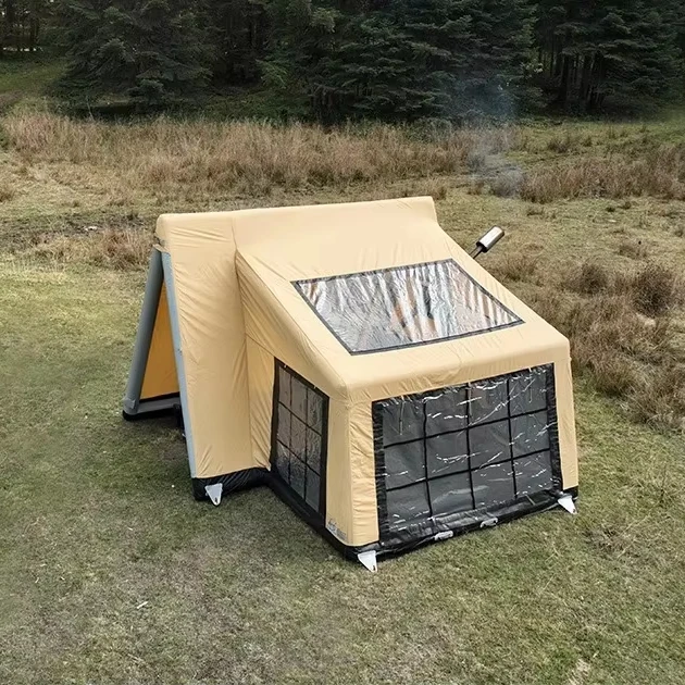 

Easy Setup Air Tent Waterproof Windproof Mesh 4 Seasons Cabin Glamping Tents