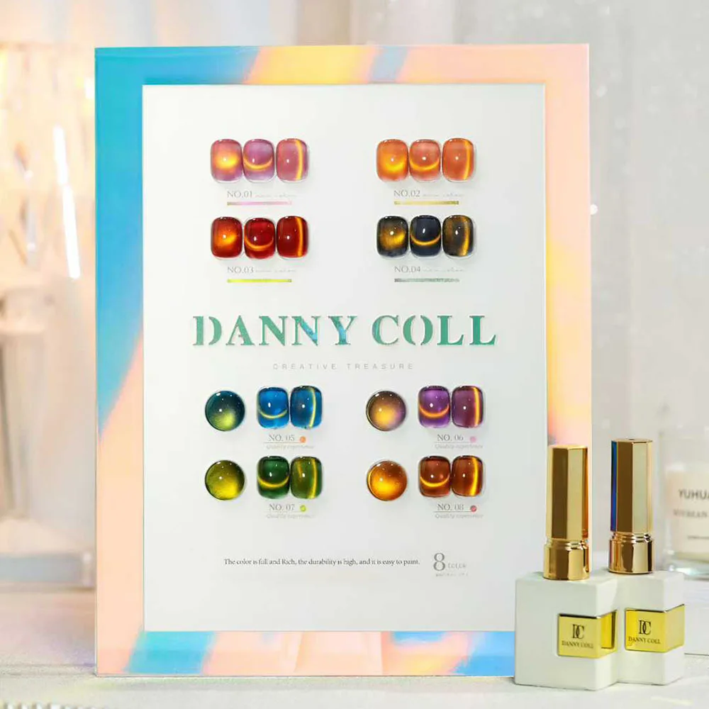 Herfst Bruine Cat Eye Gel Polish Set Met Kleurendisplay HEMA/TPO Gratis Luxe Magnetische Gel Losweken UV LED Nagellak UV Gel Kit