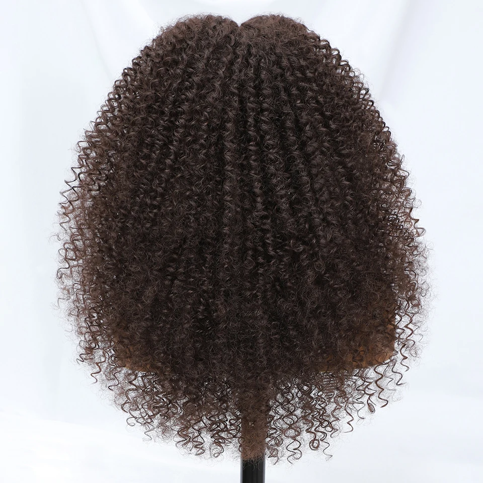 24 بوصة غريب مجعد الاصطناعية الدانتيل شعر مستعار أمامي قبل قطعها الأسود جيري حليقة للنساء الأفريقيات الأفرو نمط شعر مستعار 13x5x1 الدانتيل الباروكات