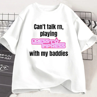 Fashion Playing Dress To Impress with My Baddies Roblox Funny T Shirts Women Parody Tees Gaming Graphic Tee Women Top