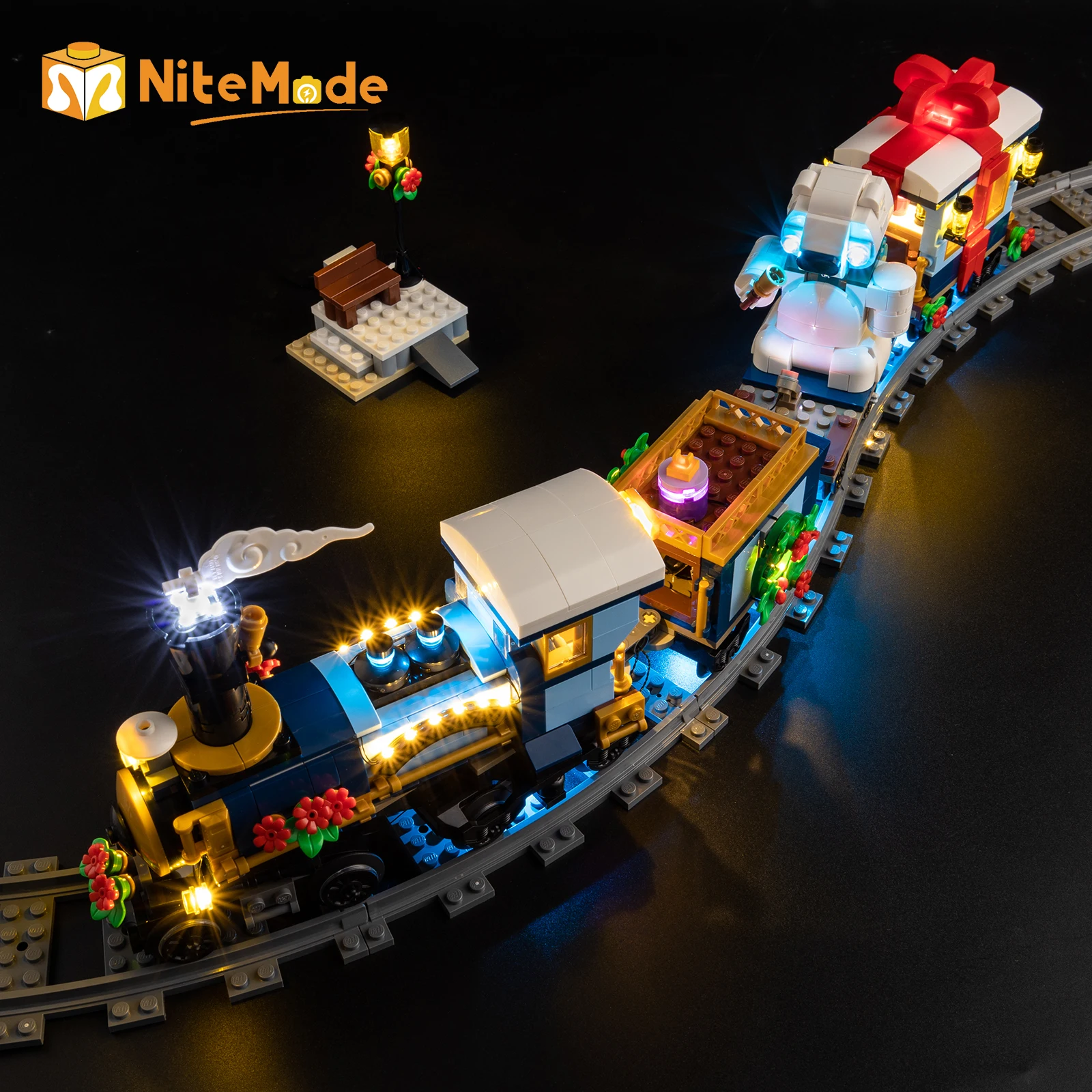 Set Lampu Led Easylite Cocok untuk Kereta Lego Holiday Express 10361 (Tanpa Model)