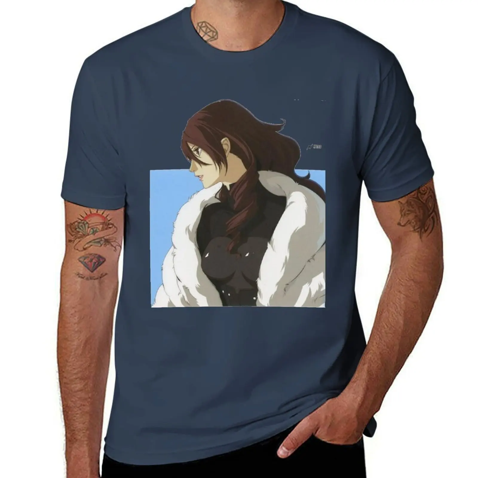 

Mitsuru VS portrait T-Shirt man t shirt heavy cotton man t shirts graphic black cotton t-shirt plain for man package T-Shirt