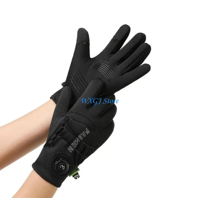 

37JE Adjustable Skiing Gloves with Thermal Insulation Waterproof Anti Slip Design 2pcs