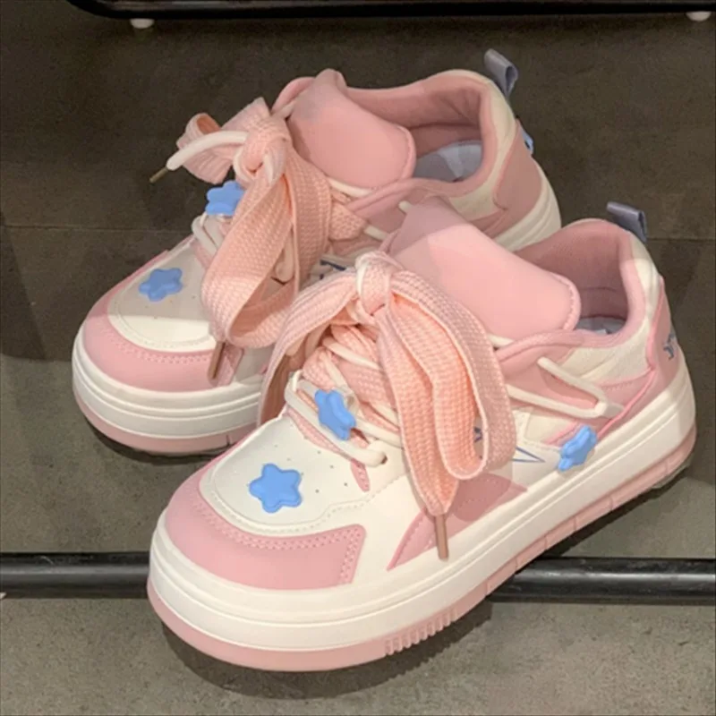 Kawaii Platform Sports Shoes Women's Sneakers Tennis Female Casual Flats Spring Summer Vintage Vulcanize Cute Lolita Korean