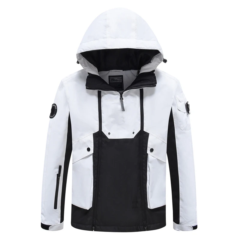 STLF Outdoor Winter-Skianzug für Paare, winddicht, wasserdicht, warm, atmungsaktiv, Einzel-/Doppelbrett