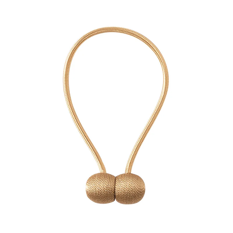 Polyester Magnetic Curtain Tieback Holder, Buckle Clip, Decorative Home Accessory, Tie Ring Buckle, 2 Pcs
