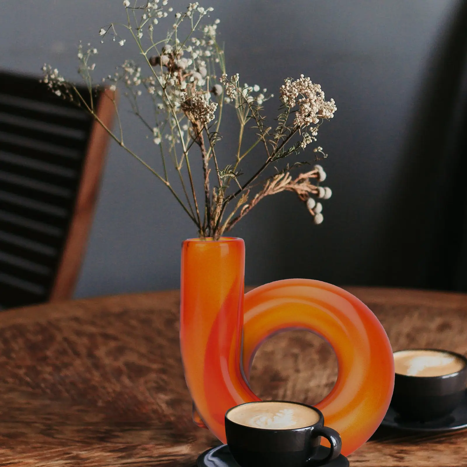 

1 шт. Стеклянная ваза необычной формы в скандинавском стиле, креативный гидропонный держатель для растений для домашнего декора, рабочего стола, гостиной, молочного цвета