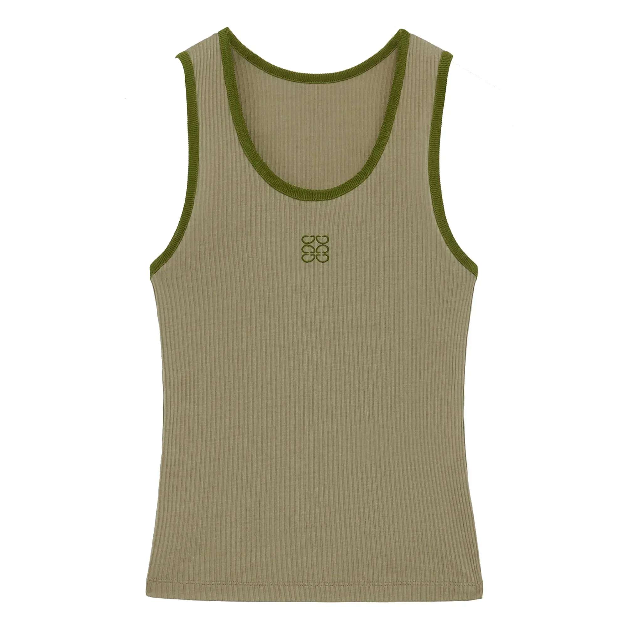 New Fashion All-in-one Sports Vest Embroidered Logo Slim U Collar Sleeveless Goddess Halter Top