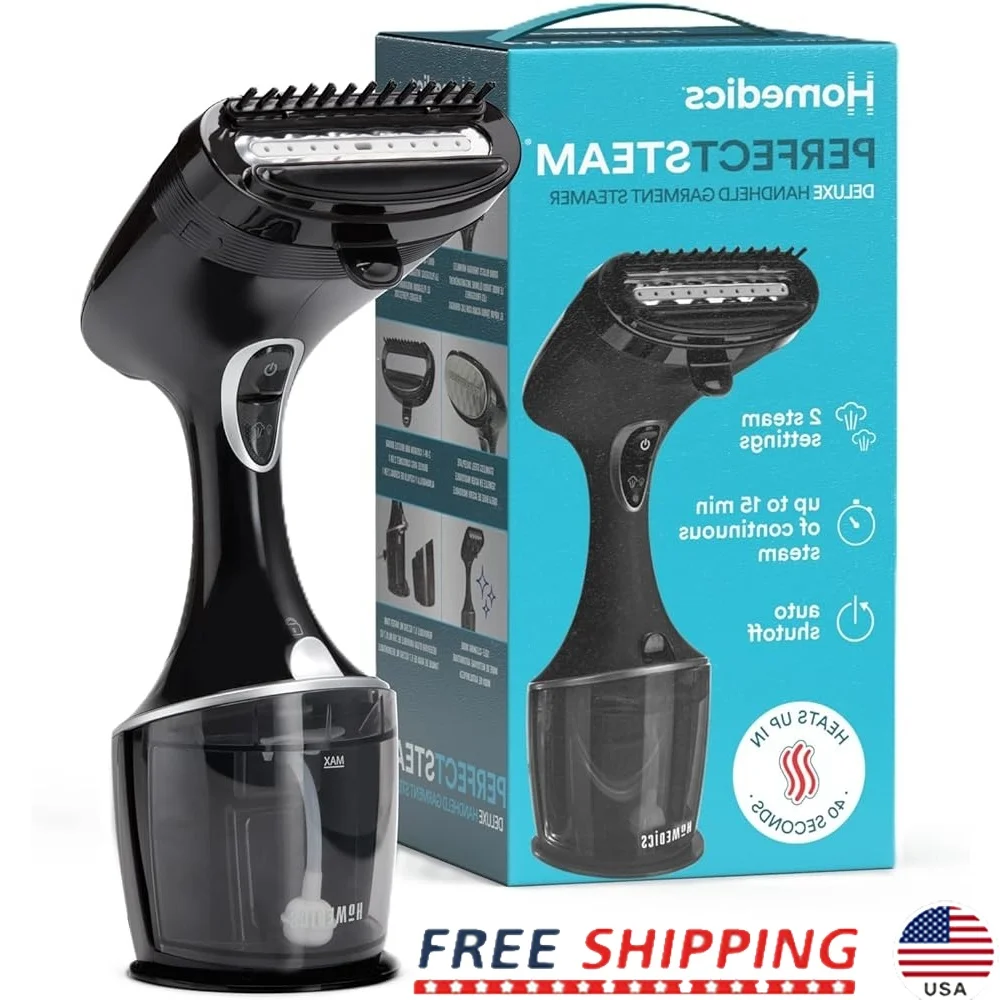 PerfectSteam-vaporizador de ropa portátil de lujo, tecnología Turbo, vapor continuo de 15min, accesorio de pliegue incorporado, calentamiento rápido