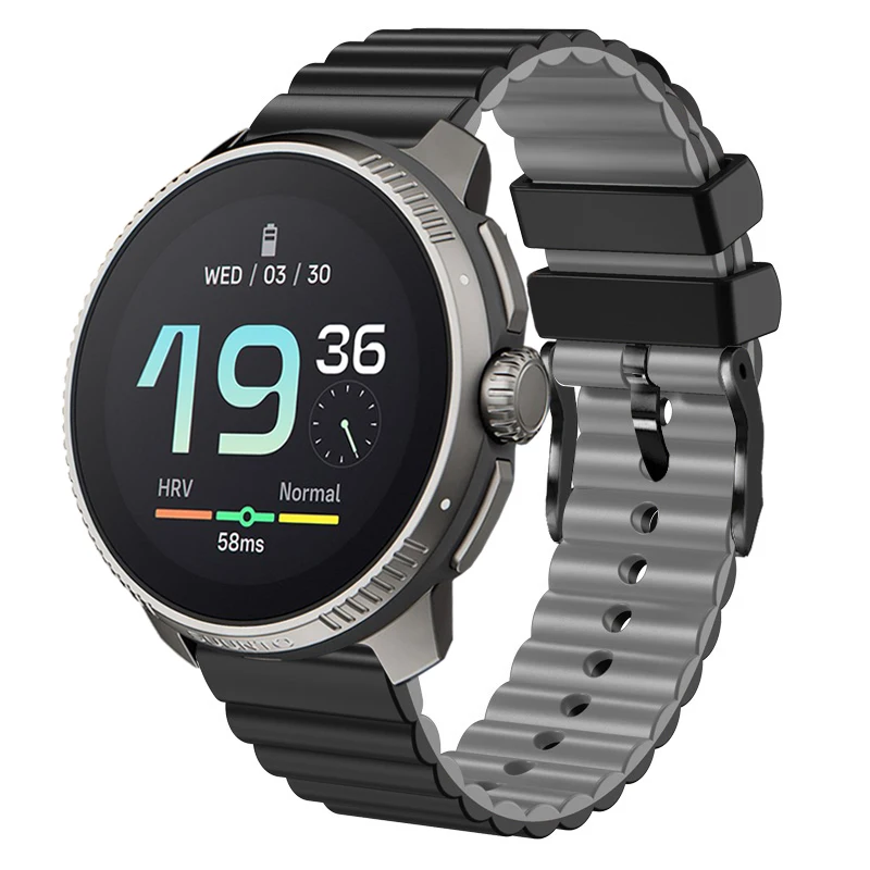 22mm Soft Silicone Strap For Suunto Ocean/Suunto RACE S/Suunto Vertical Replacement Band For Suunto 5 9 Peak Pro Watchband