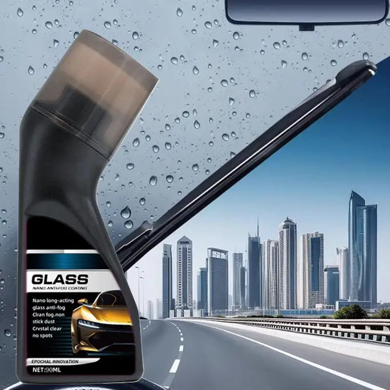 Glas Coating Voor Auto's 90 Ml Anti Fog Glasreiniger Voorruit Mistpreventie Regen Guard Remover Met Borstel Voor Thuis glas