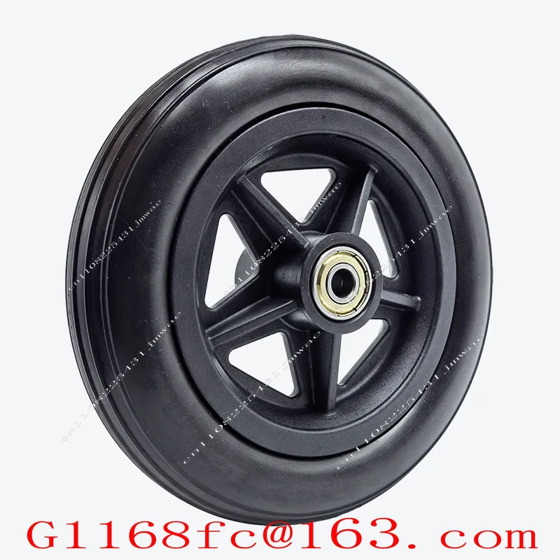 Universal Wheelchair Front Wheel 6 Inch 8 Inch PU Solid Tire Universal Wheel