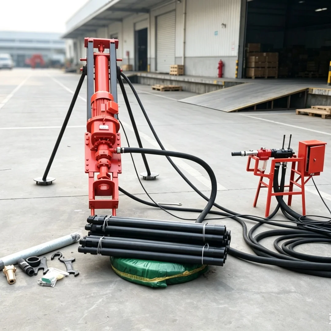 Customized Open‑pit Mountain Rock Small Bracket‑mounted DTH Drilling Rig, Quarry Impact Drilling Machinery