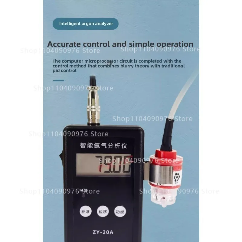 Portable Intelligent Argon Analyzer 99.999 Argon Purity Detector ZY-20A Argon Monitoring with Alarm