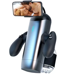 Handy Stroker Robot Automatic Male Masturbator Phone Holder Thrusting Blowjob Machine Vagina Masturbation for Men Sex Toys 18