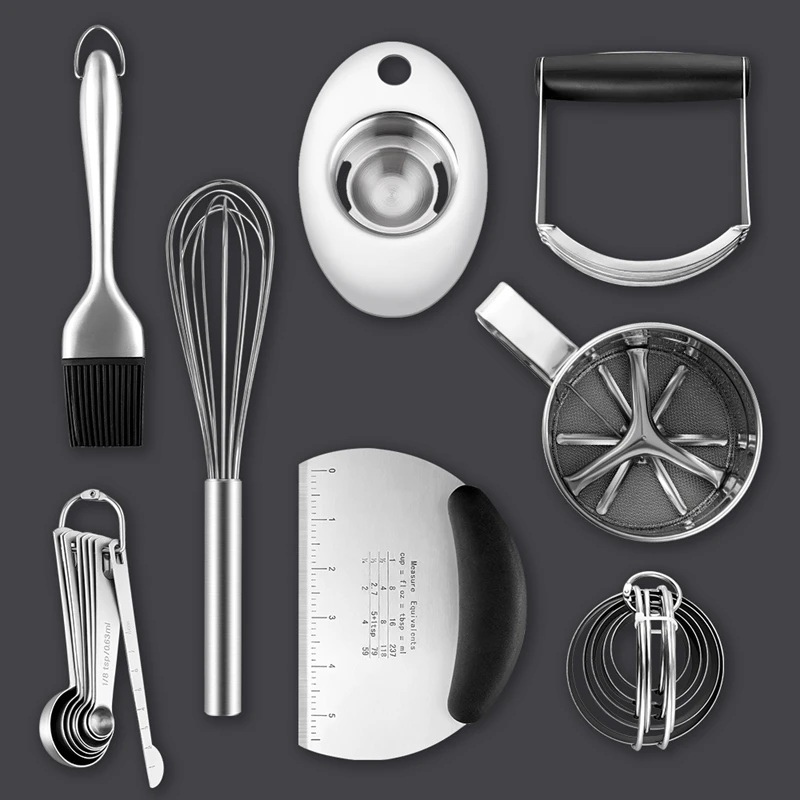 1Set Professional Baking Dough Tools For DIY Cooking Cookies And Donuts,Beginner Baking Set