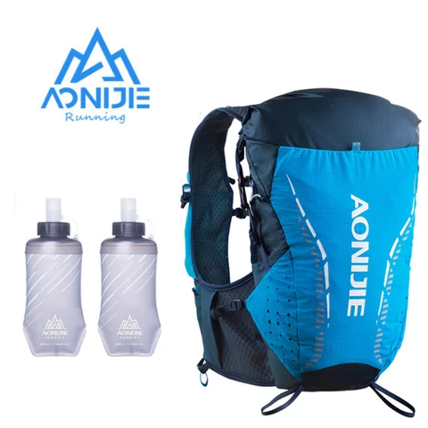 AONIJIE C9104 18L 트링크 배낭 팩, Tasche Weiche Wasser Blase Glaskolben Wandern 트레일 러닝 마라톤 Rennen 싱글 팩