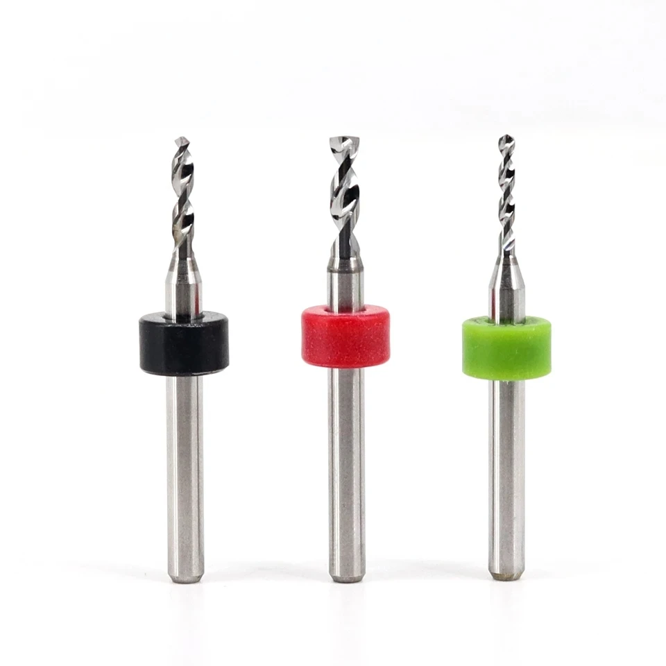 10pcs/Set PCB Drill Bits Mini CNC Drilling Bit Set Tungsten Steel Carbide Print Circuit Board Drill Bit For PCB Board