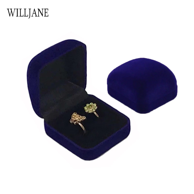 Caja de anillos de boda doble, organizador de almacenamiento, embalaje de joyería, regalo de San Valentín, para ceremonia de compromiso, venta al por mayor