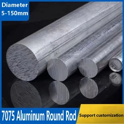 1pcs 7075 Aluminum Solid Round Rod Lathe Bar Stock for DIY Craft Tool Lathe Machining and Milling Diameter 5mm to 120mm