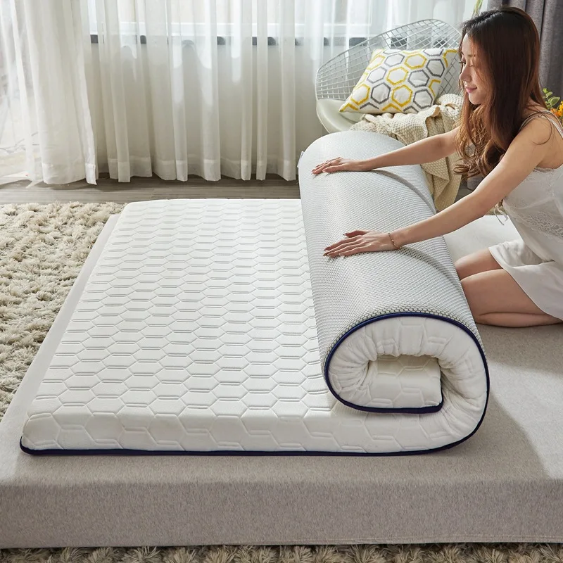 Thailand Natural Latex Mattress Student Dormitory Household tatami Mattress Memory Breathable Anti slip Pad Foldable Mats