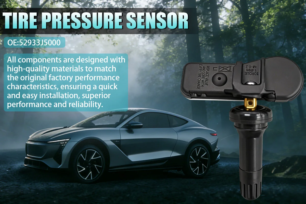 Reifendrucküberwachungssystem-Sensor 52933-J5000 Ersatz für Hyundai Genesis G70 GV80 433MHZ Ersetzt 52933J5000 – Detail 1