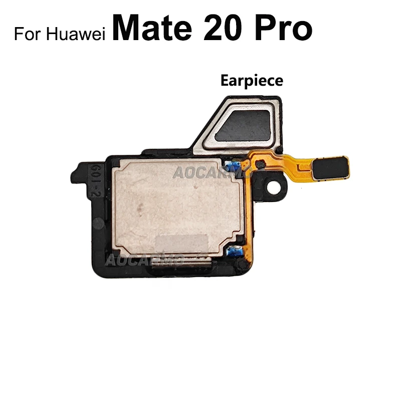 Aocarmo For Huawei Mate 20 Pro 20Pro Top Earpiece Ear Speaker And Bottom Loudspeaker Buzzer Ringer Replacement Part