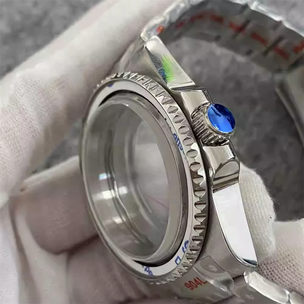 40mm-transparent-back-cover-watch-case-and-adjustable-full-sand-strap-sapphire-glass-nh35-case-bracelet-for-nh35-nh36-movement