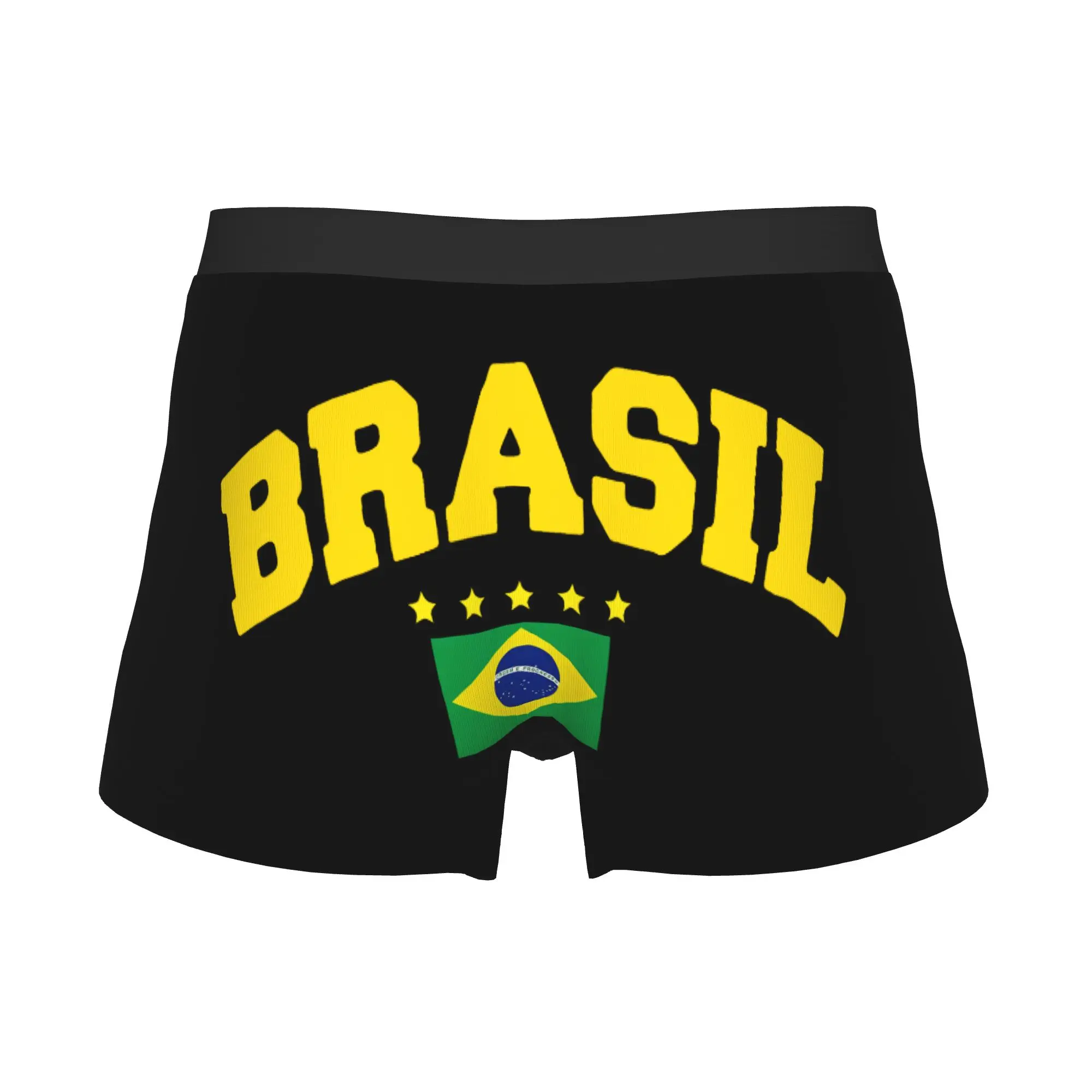Brazil Flag  Underwear Men Print  Boxer Shorts Panties Briefs Soft Underpants